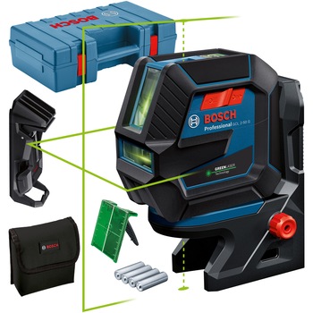 Nivela laser multifunctionala Bosch Professional 0601066M02, 50 m domeniu maxim lucru, ± 0.3 mm/m precizie lucru, husa, suport universal RM 10, clema prindere tavan, placuta vizare laser, husa, 4 baterii AA, stativ constructii BT 150 Professional Nivela laser multifunctionala Bosch Professional 0601066M02, 50 m domeniu maxim lucru, ± 0.3 mm/m precizie lucru, husa, suport universal RM 10, clema prindere tavan, placuta vizare laser, husa, 4 baterii AA, stativ constructii BT 150 Professional