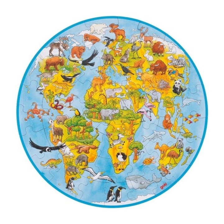 Puzzle circular XXL Lumea - 49 Piese