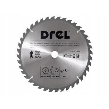 Disc circular vidia, 40 dinti, 300 mm, Drel Disc circular vidia, 40 dinti, 300 mm, Drel