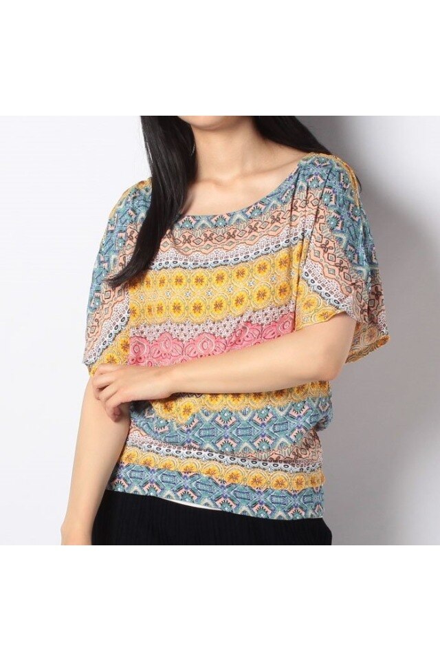 Tricou Desigual Sofia, L, multicolor