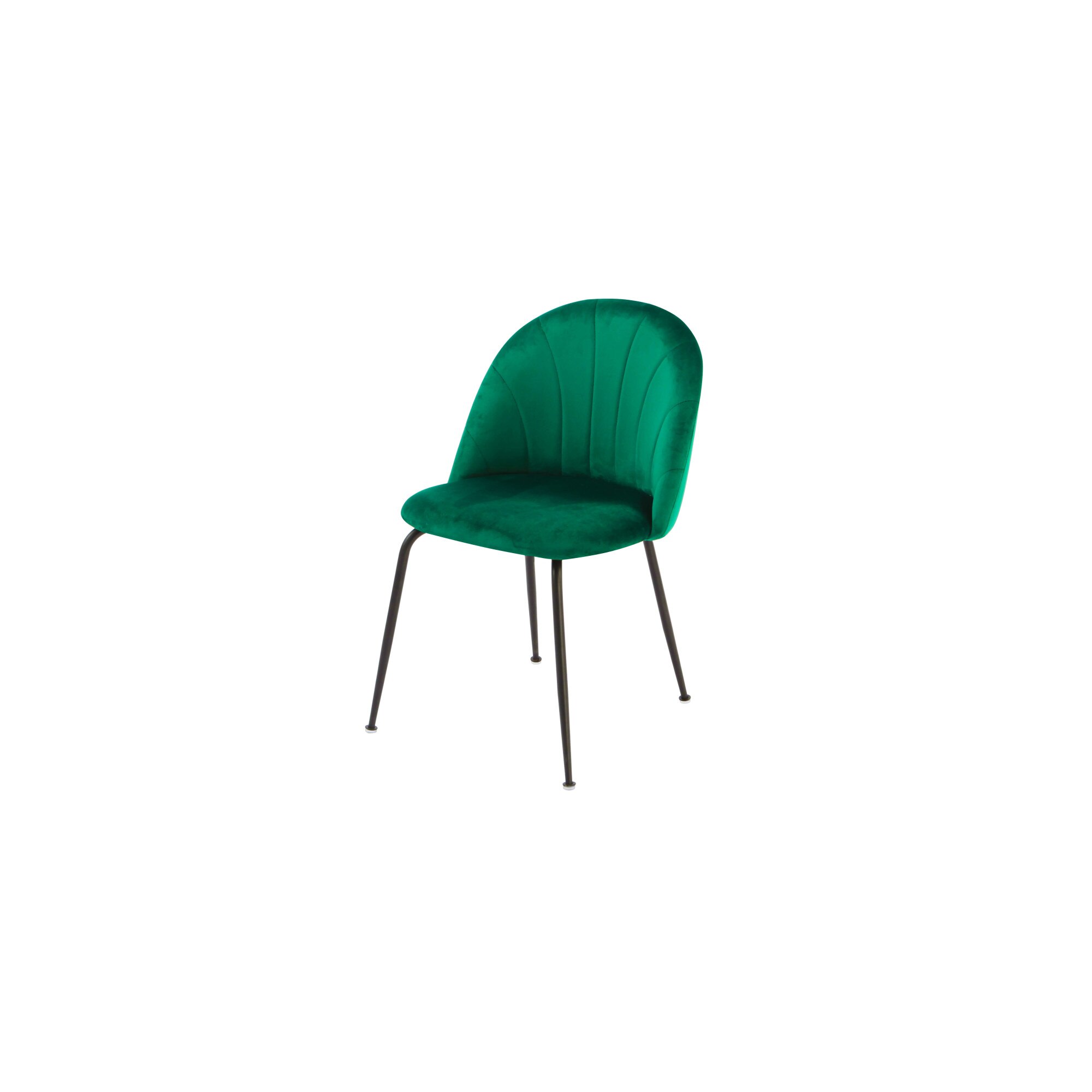 Scaun living Pisa , catifea verde, 46x54x78 h cm