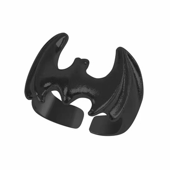Inel reglabil din inox Titan Nevermore® Batman marime universal Negru Inel reglabil din inox Titan Nevermore® Batman marime universal Negru