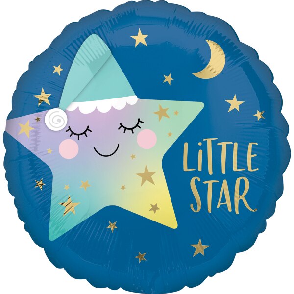 Balon Folie Little Star, Multicolor, 46 cm