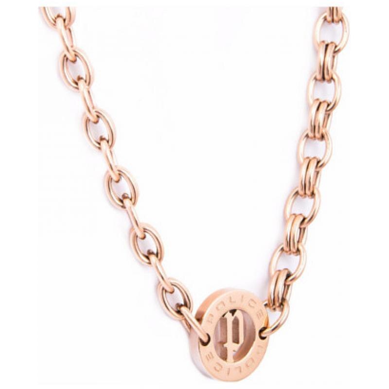 Colier Police PJ25741PSRG / 03, Otel inoxidabil, Rose Gold