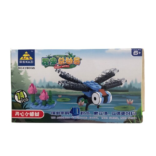 Set de constructie Insecte, KAZI, 74 piese