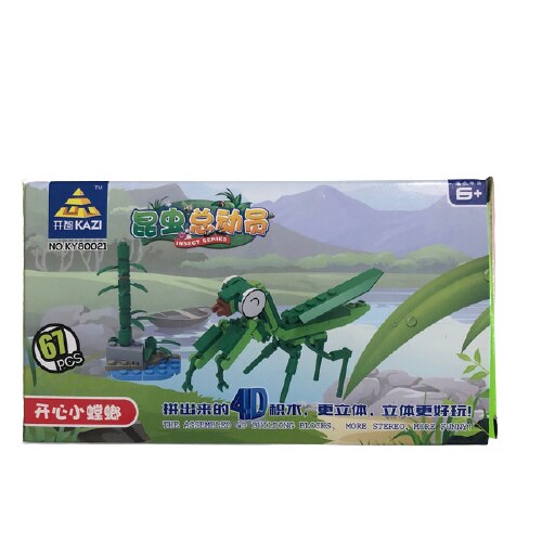 Set de constructie Insecte, KAZI, 67 piese, 6+