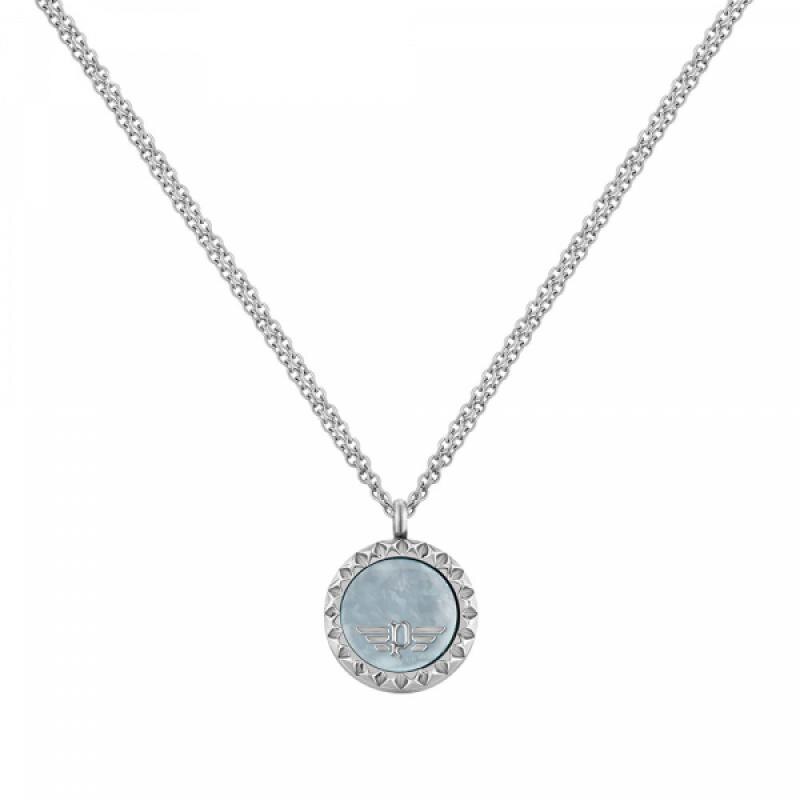 Colier Police Vernazza PJ26506PSS / 01, Otel inoxidabil, Argintiu