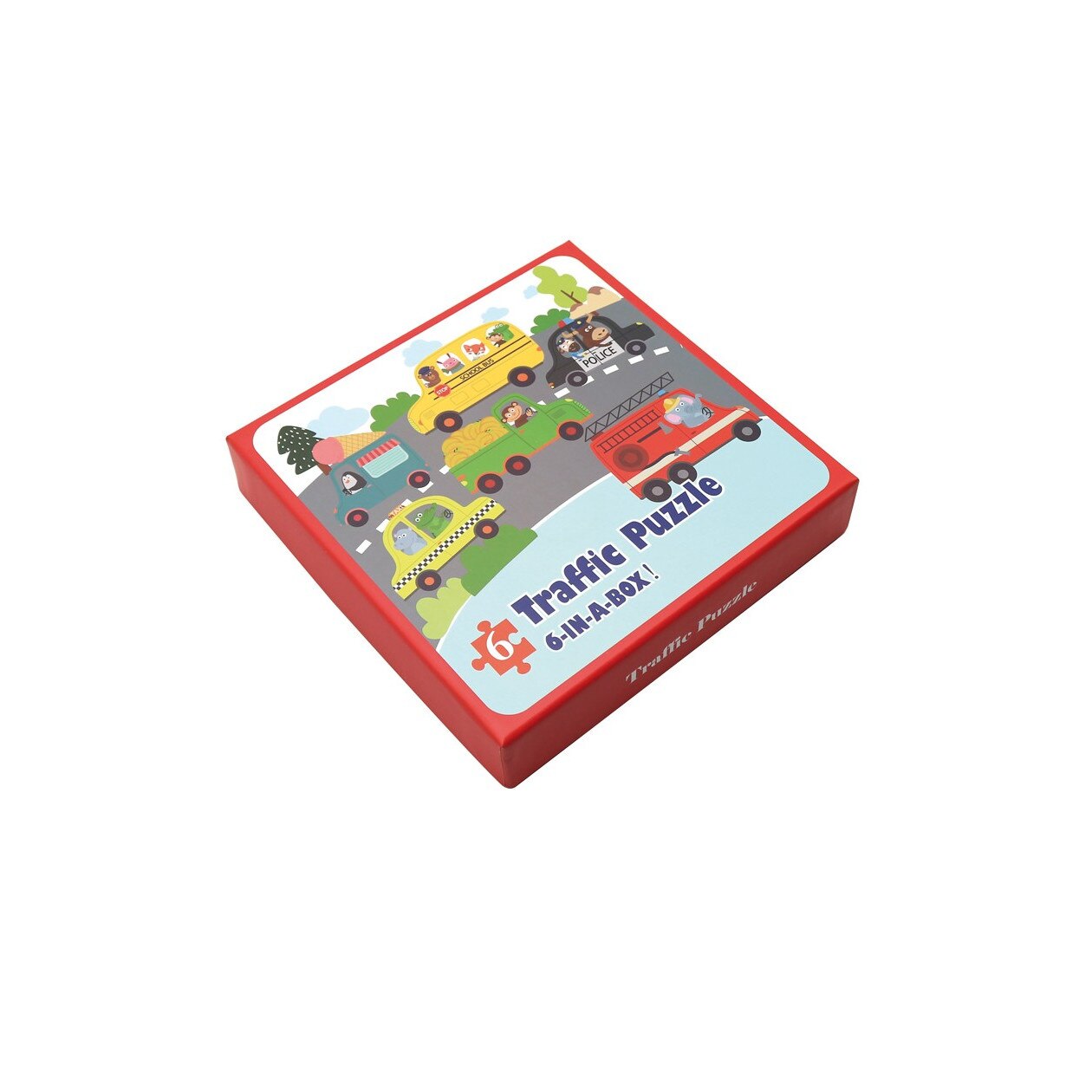 Set 6 puzzle-uri 36 piese, Traffic Multicolor