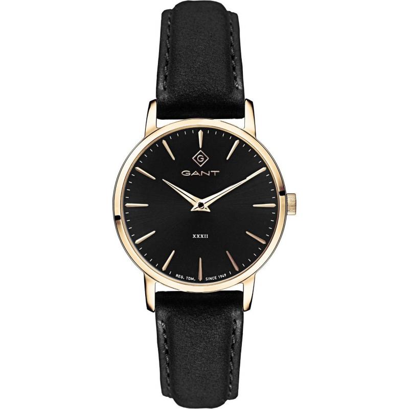 Ceas de dama Gant Park Avenue, Piele naturala, Negru