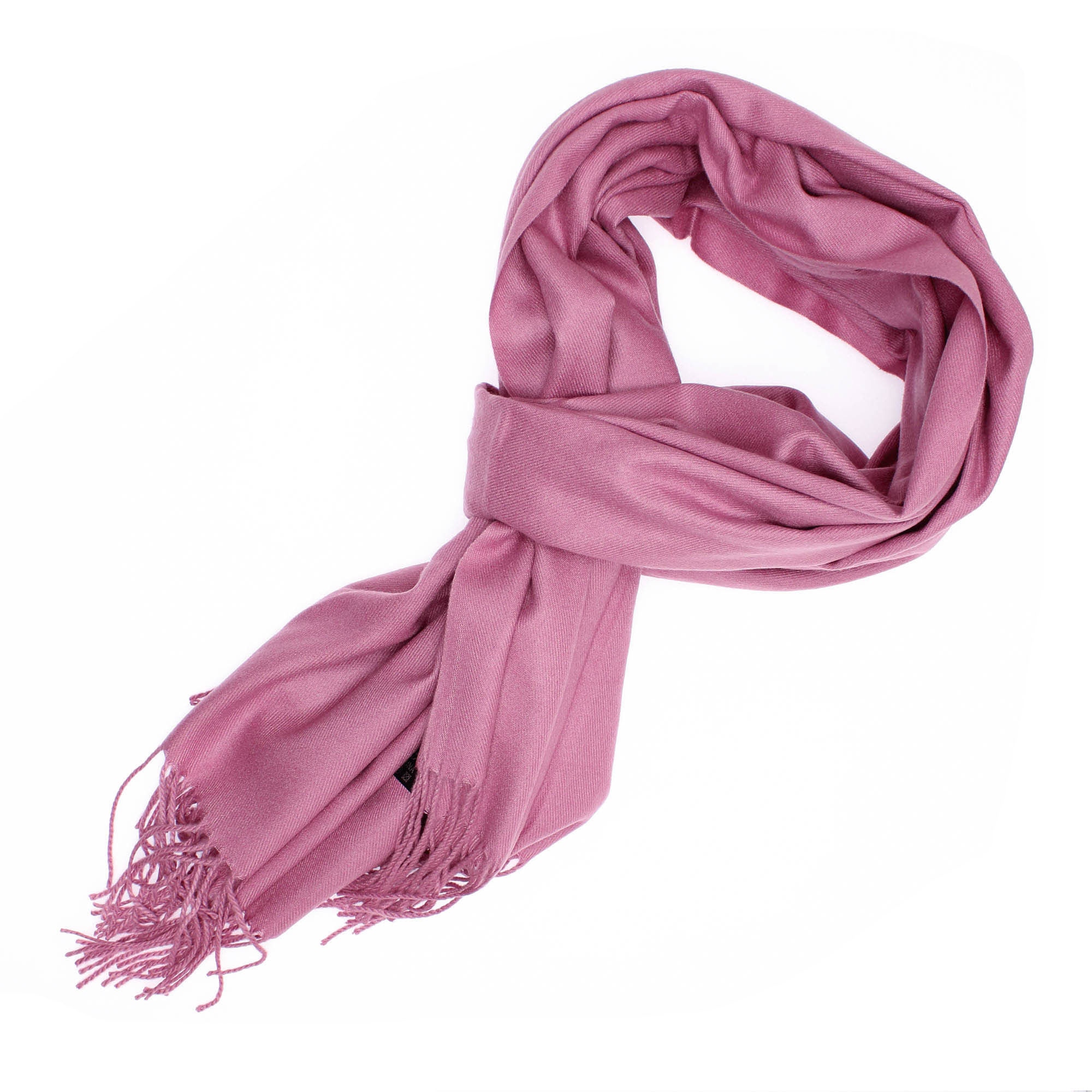 Esarfa de dama, 100% casmir, Roz, 190 x 70 cm - ES743 - eMAG.ro