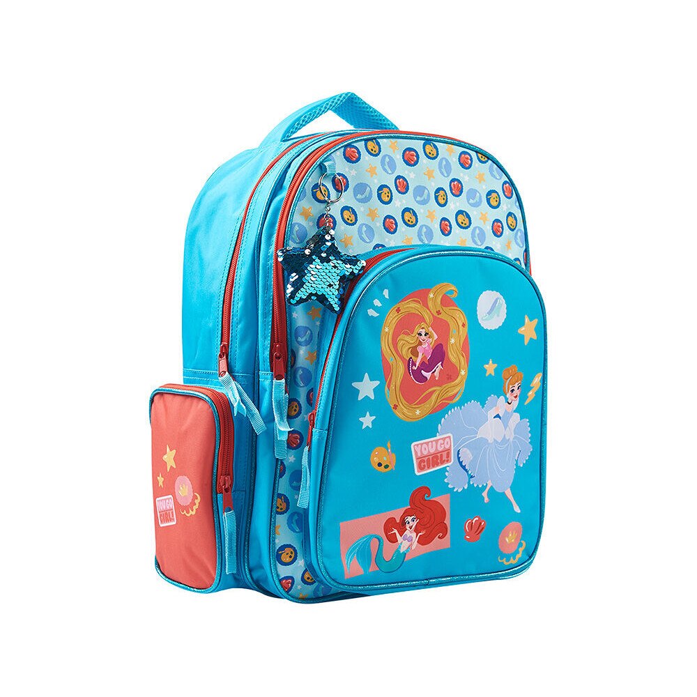 Ghiozdan pentru scoala Princess cu 2 compartimente