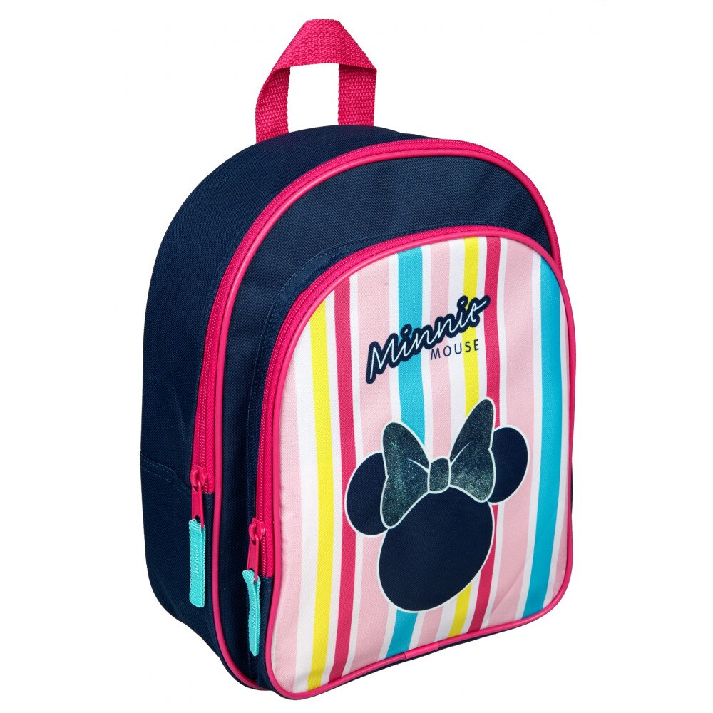 Ghiozdan Disney, Minnie Mouse Stripes Multicolor 30cm