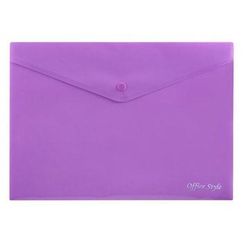 Mapa Zola®din plastic, cu un singur compartiment, mov lucios, inchidere cu capsa, 33x24 cm Mapa Zola®din plastic, cu un singur compartiment, mov lucios, inchidere cu capsa, 33x24 cm