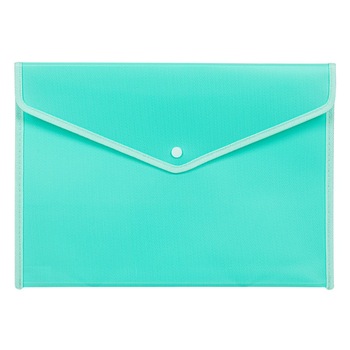 Mapa Zola®din plastic, cu un singur compartiment, inchidere cu capsa, turcoaz, 36.5x26.5 cm Mapa Zola®din plastic, cu un singur compartiment, inchidere cu capsa, turcoaz, 36.5x26.5 cm