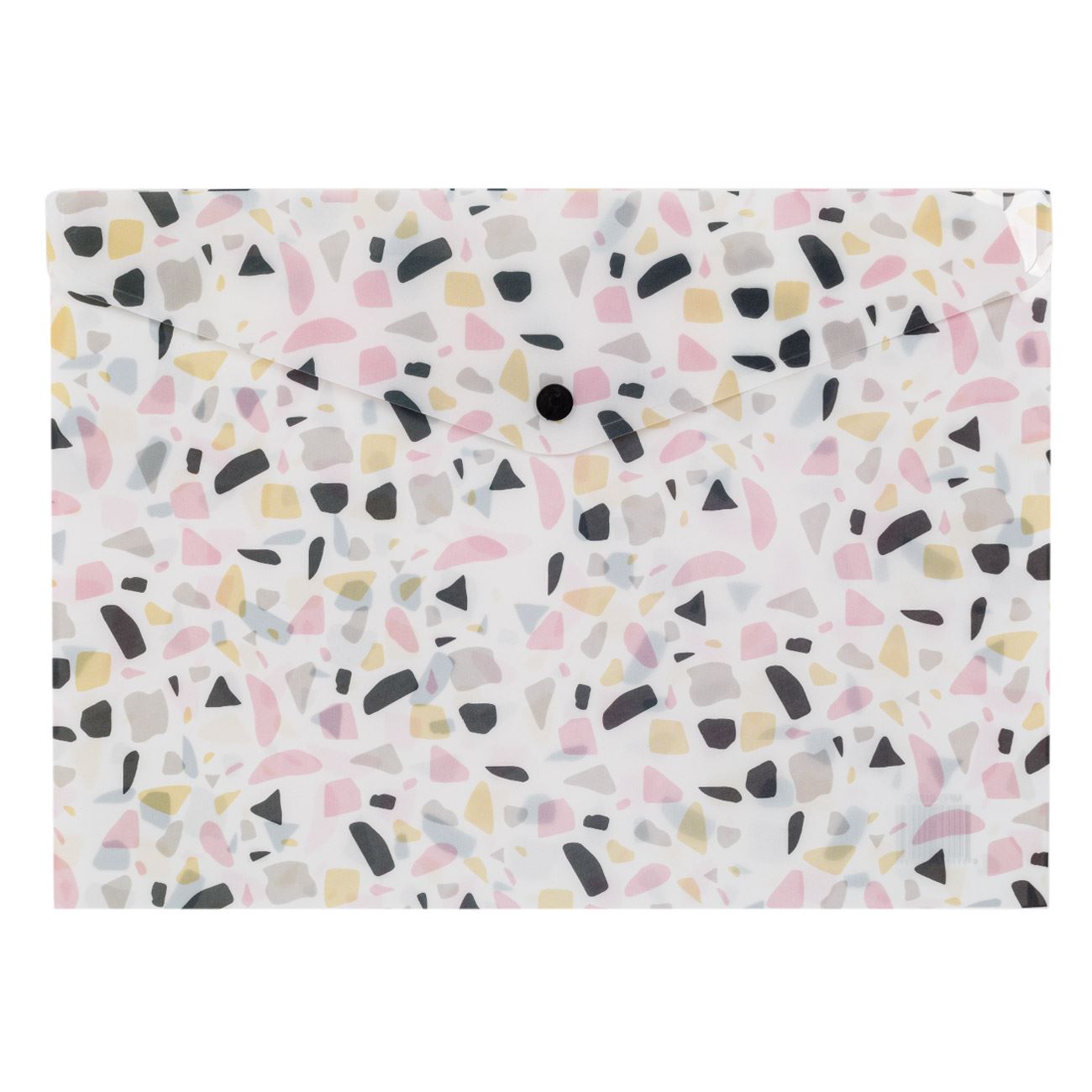 Mapa Zola®din plastic, model MULTICOLOR, inchidere cu capsa, 33x24 cm