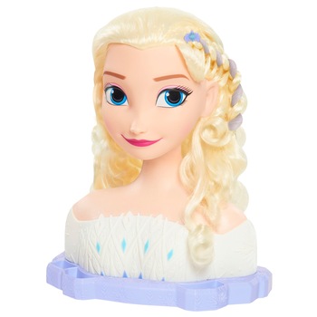 Set Papusa pentru Coafat, Elsa Frozen Deluxe, Calitate Premium, Include 14 Accesorii, Inaltime 30 cm, 3ani+, Multicolor Set Papusa pentru Coafat, Elsa Frozen Deluxe, Calitate Premium, Include 14 Accesorii, Inaltime 30 cm, 3ani+, Multicolor
