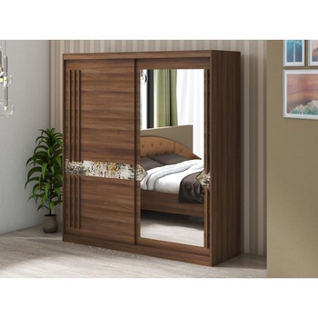Dressing Atena AT-3, Nuc, 200x215x59 cm, Usi culisante Dressing Atena AT-3, Nuc, 200x215x59 cm, Usi culisante