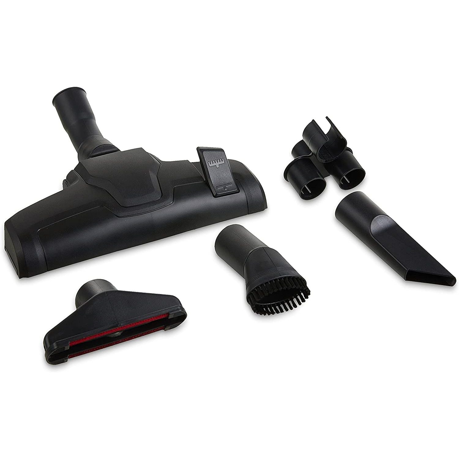 Aspirator cilindric fara sac AmazonBasics, 1.5L, 700 W, filtru hepa, Clasa A, Tub telescopic din metal, Black