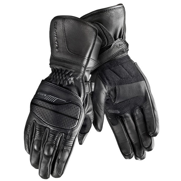 Manusi moto piele SHIMA D-TOUR, negru, S