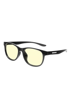 Gunnar, Ochelari patrati cu detalii logo Rush, Negru, 49-17-133 Standard Gunnar, Ochelari patrati cu detalii logo Rush, Negru, 49-17-133 Standard