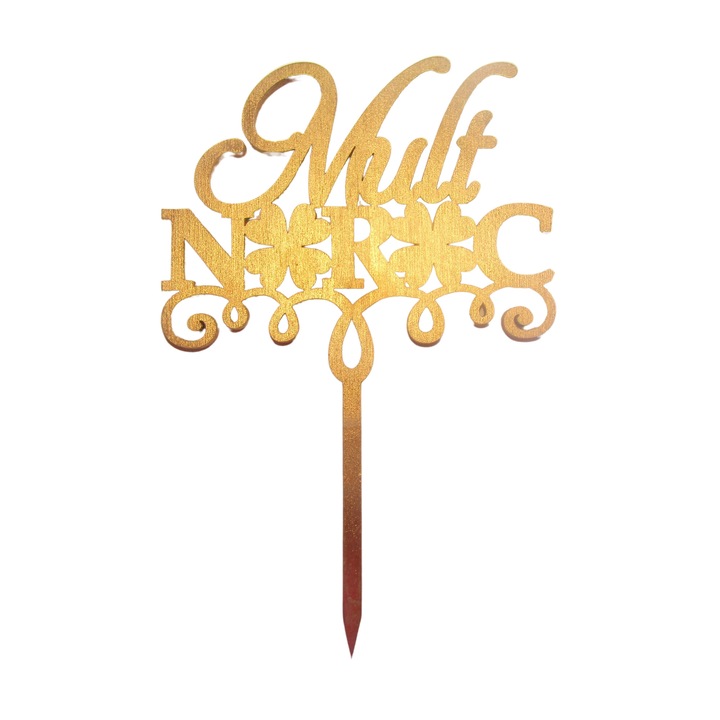 Topper tort Mult NOROC, auriu