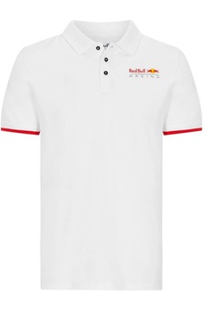 Tricou polo Red Bull Racing F1, Bumbac, Alb, Alb, XL Tricou polo Red Bull Racing F1, Bumbac, Alb, Alb, XL