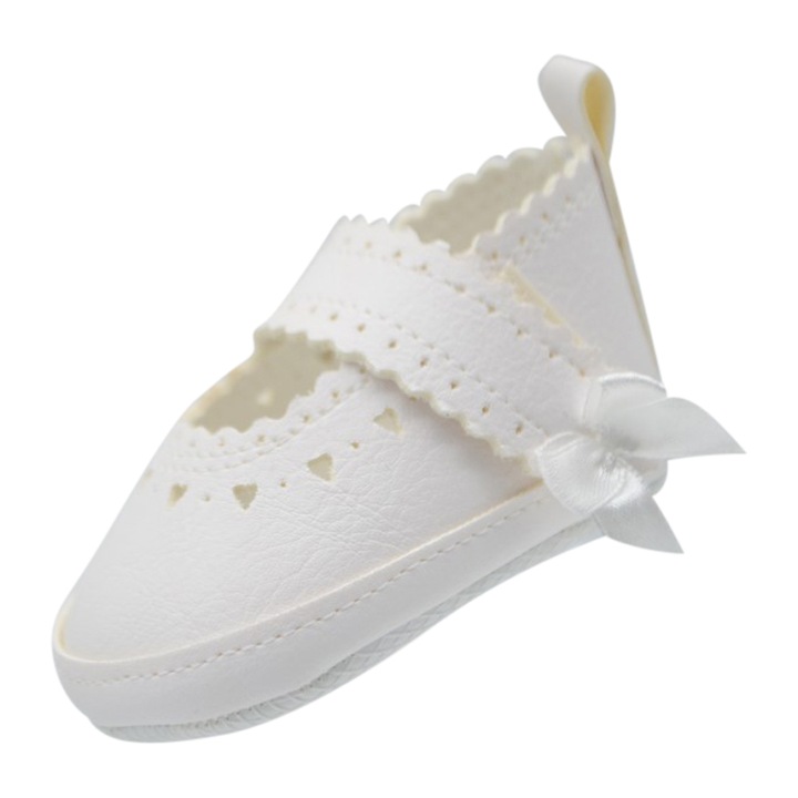 Christopher Baby Club 2798-5 elegáns lány babacipő, fehér, 16 EU