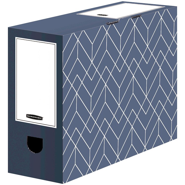 Cutie transfer dosare Fellowes cotor 10 cm Dècor, albastru petrol