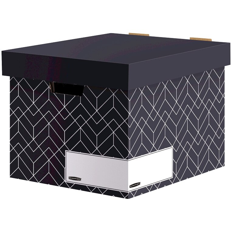 Cutie de depozitare Fellowes cu capac Décor, gri grafit