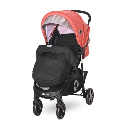 Carucior Lorelli Sport Martina cu Husa de Picioare Black & Ginger Orange