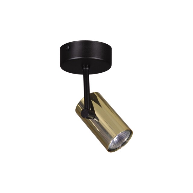 Spot K-4835 HORIN,Negru/Auriu, cu 1 sursa de iluminare,GU10
