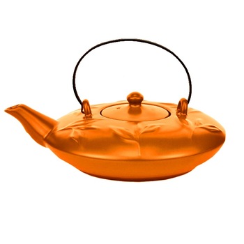 Ceainic Japonez KYOTO, Livada cu ceai, portelan, portocaliu, 0.7 l Ceainic Japonez KYOTO, Livada cu ceai, portelan, portocaliu, 0.7 l