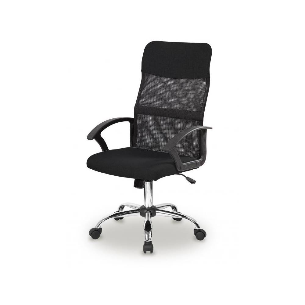 Scaun Rotativ de Birou Bigshot BS8267BLK, Ajustabil pe Inaltime, 2 Brate, Dimensiune 104 x 46 x 45.5 cm, Negru