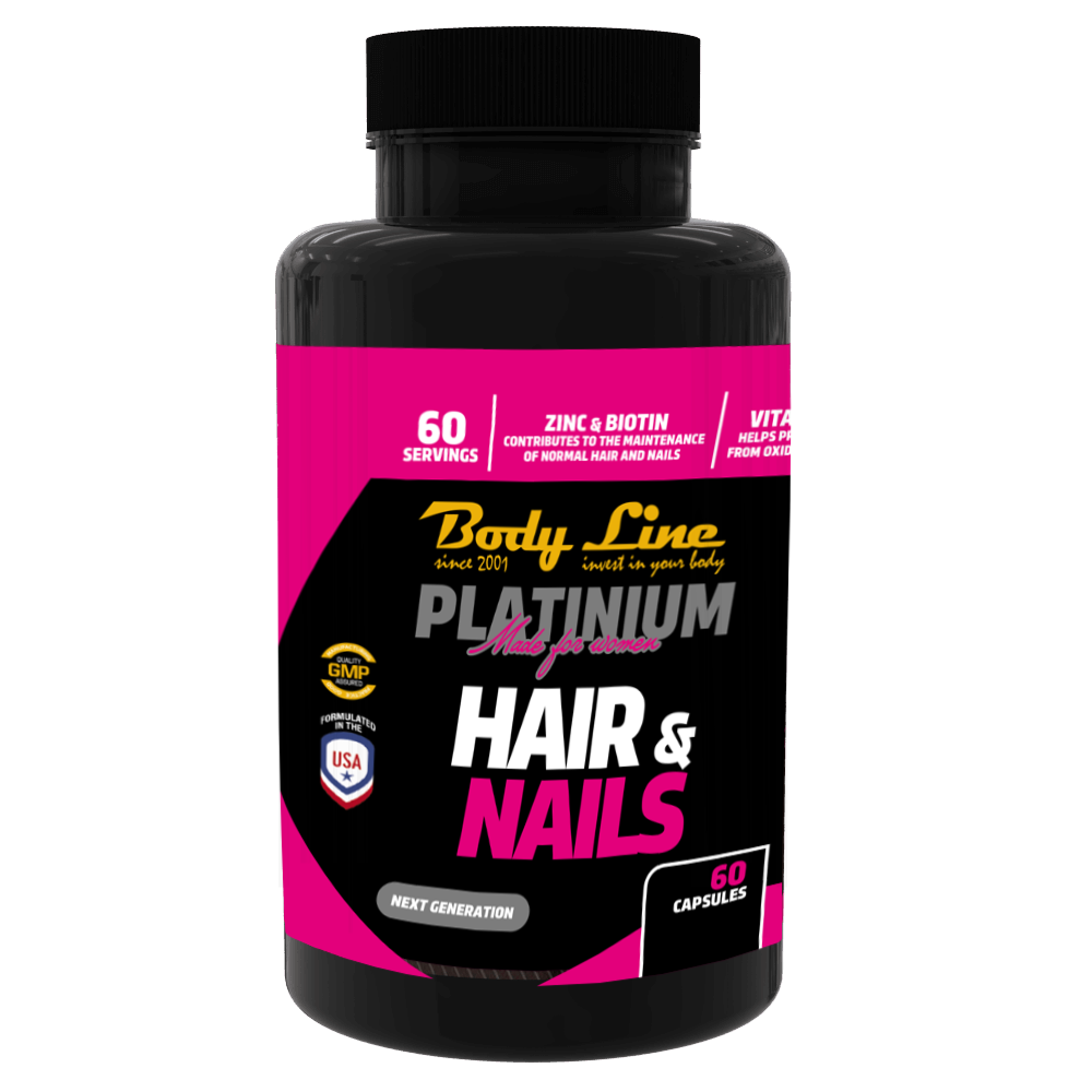 Supliment alimentar - Vitamine PLATINIUM HAIR&NAIL – pentru par si unghii, 60 capsule