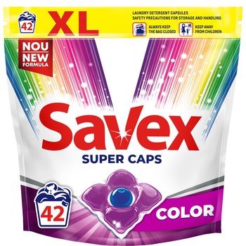 Detergent Savex Super Caps Color, 42 spalari Detergent Savex Super Caps Color, 42 spalari