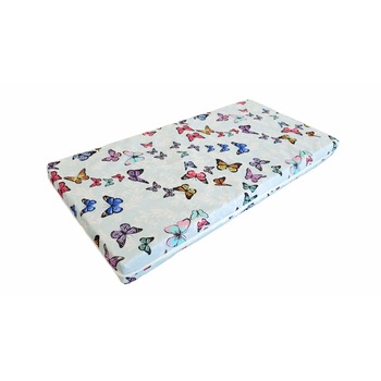 Saltea Pat Somnart Ortopedica cu husa protectie impermeabila pentru bebelusi si copii model Fluturi 70x140 Saltea Pat Somnart Ortopedica cu husa protectie impermeabila pentru bebelusi si copii model Fluturi 70x140