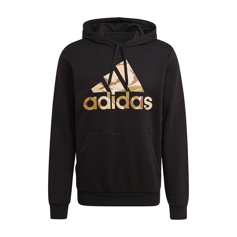 Hanorac Adidas Essentials Camo GL0019, Barbati, Negru