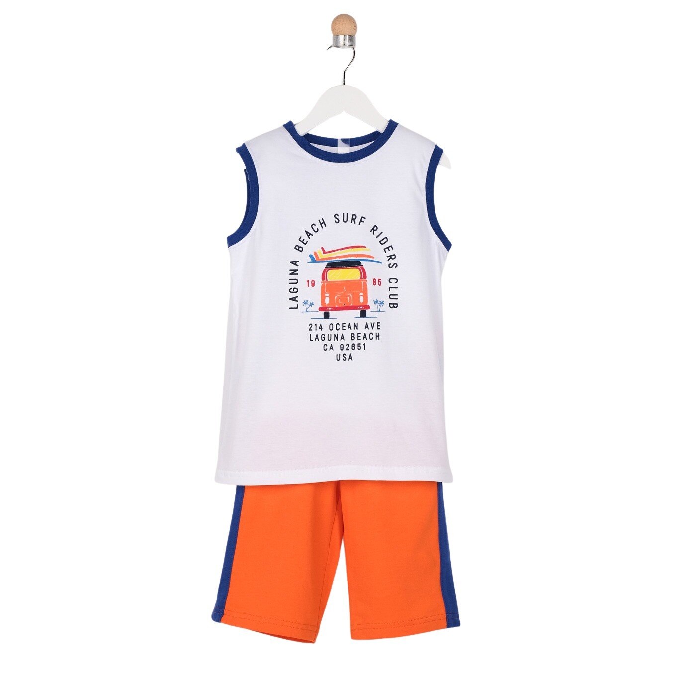 Set 2 piese pentru baieti, culoare alba 1767