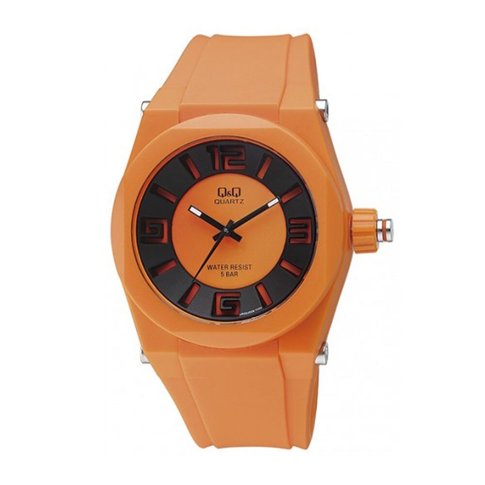 Ceas barbatesc Q&Q VR32J009Y Standart Analog Portocaliu