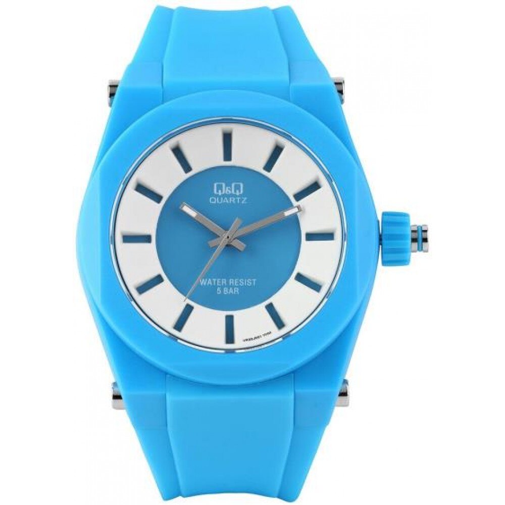 Ceas barbatesc Q&Q VR32J001Y Standart Analog Albastru