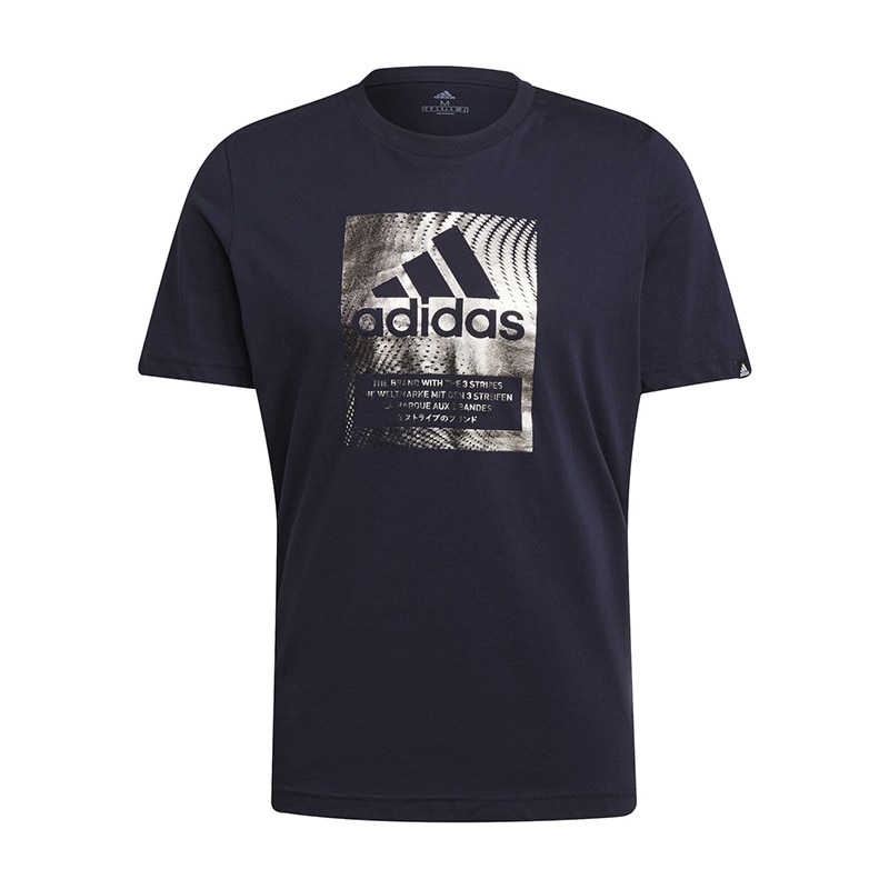 Tricou Adidas Foil Logo GS6319, Barbati, Bleumarin