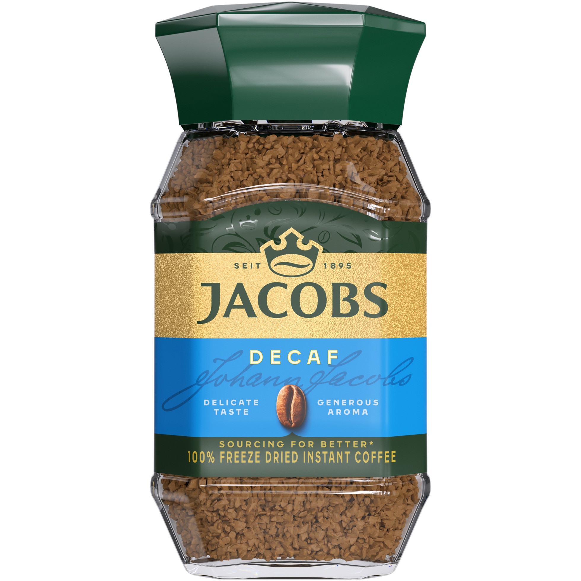 Cafea solubila, decafeinizata, Jacobs, 100 g