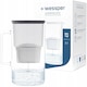 Cana filtranta de sticla Wessper D2 Borosilicate 3L cu filtru, Negru