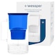 Cana filtranta de sticla Wessper AquaMax Crystalline 2.5L cu filtru, Albastru