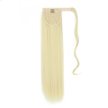 Extensii de par sintetic Cynos coada de tip ponytail, intins - BLOND DESCHIS 55cm Extensii de par sintetic Cynos coada de tip ponytail, intins - BLOND DESCHIS 55cm