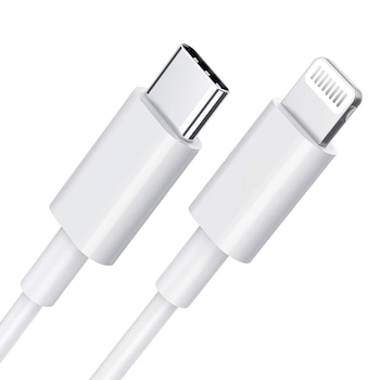 Cablu de incarcare si transfer de date, 1m, EVTrend® Premium, USBC-Lightning, incarcare super-rapida PD, pentru iPhone / iPad, ALB Cablu de incarcare si transfer de date, 1m, EVTrend® Premium, USBC-Lightning, incarcare super-rapida PD, pentru iPhone / iPad, ALB
