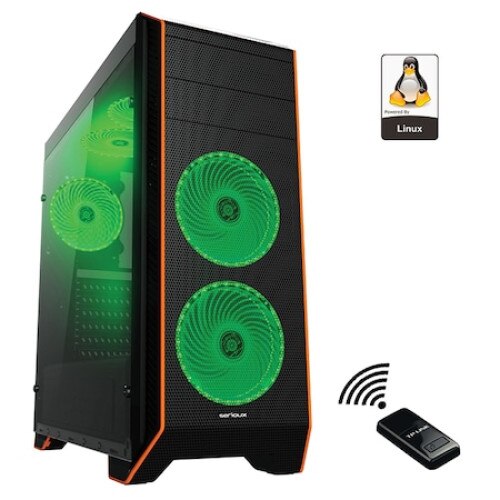 Pachet sistem PC Pro324, Procesor Intel® Pentium® 3.10 GHz, Memorie RAM 4GB, Stocare 120SSD, Bluelight-SK, sistem operare Linux, Wi-Fi