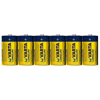 Set 6 baterii alkaline LR14, C - Varta Set 6 baterii alkaline LR14, C - Varta
