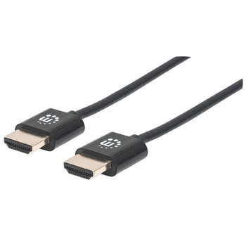 Cablu HDMI tata - HDMI tata, ultra subtire, 1.8M, Manhattan, Negru , ICOC HDMI-SLM-018 Cablu HDMI tata - HDMI tata, ultra subtire, 1.8M, Manhattan, Negru , ICOC HDMI-SLM-018