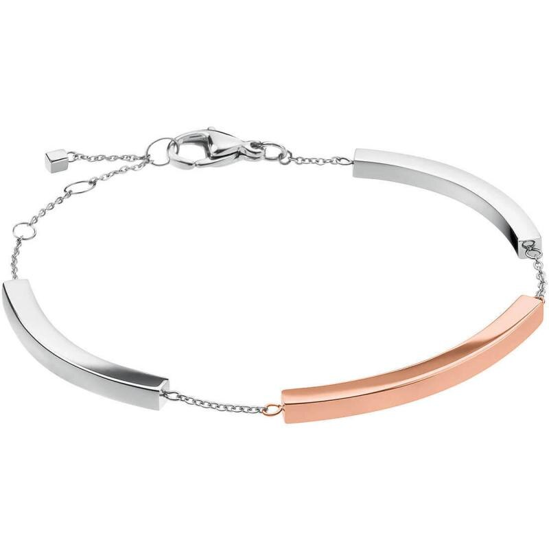 Bratara Calvin Klein Clos Tinkle KJCTMB200100, Otel inoxidabil, Argintiu/Rose Gold